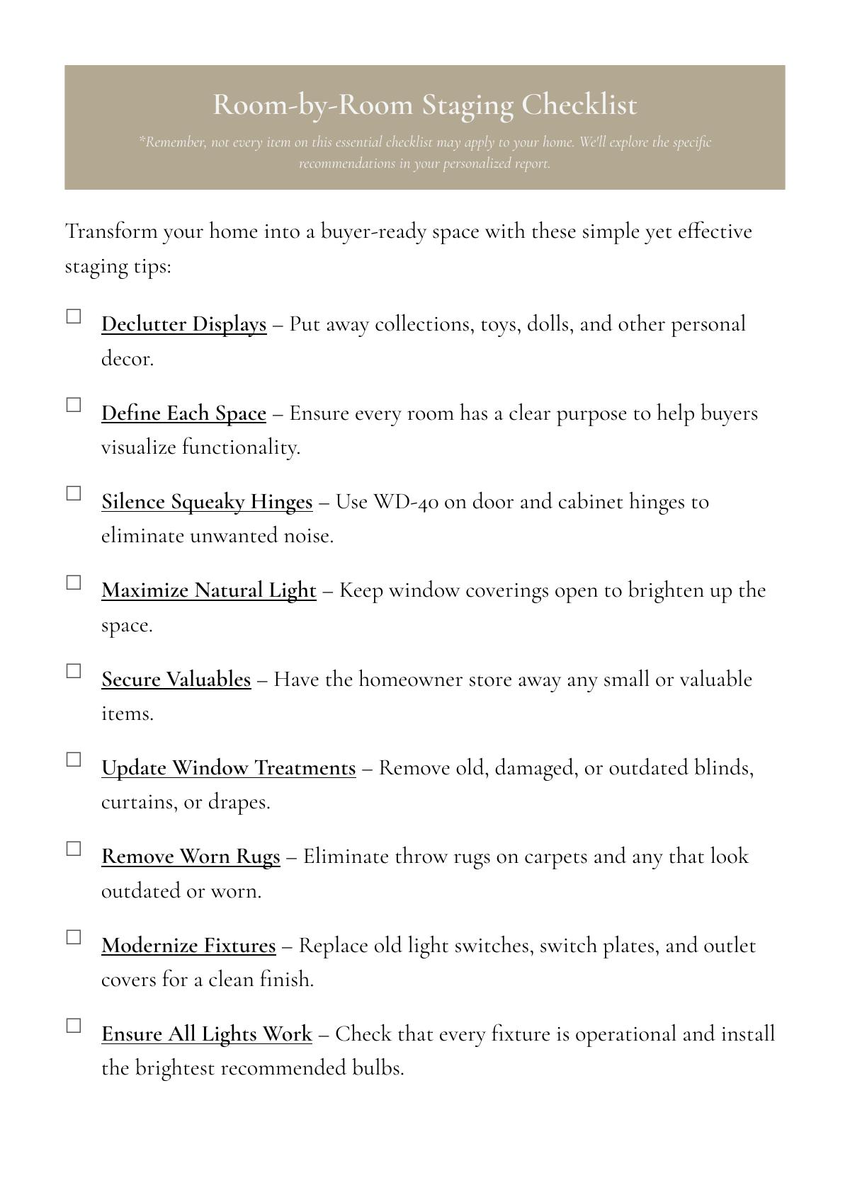 Home Staging Report page 6
